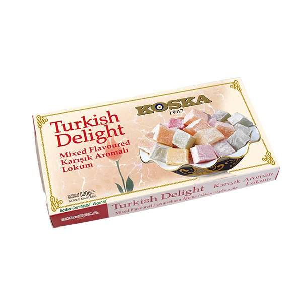 KOSKA Mixed Flavoured Turkish Delight 500g x 12