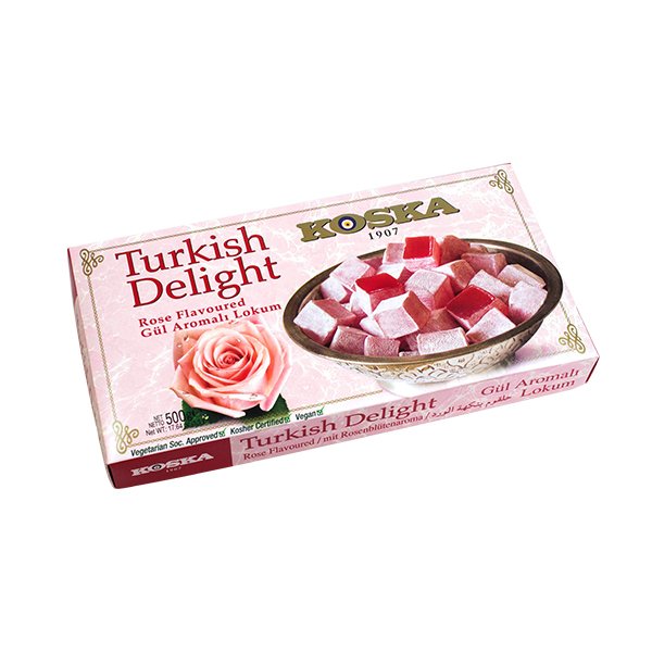KOSKA Rose Flavored Turkish Delight Classic 500g x 12
