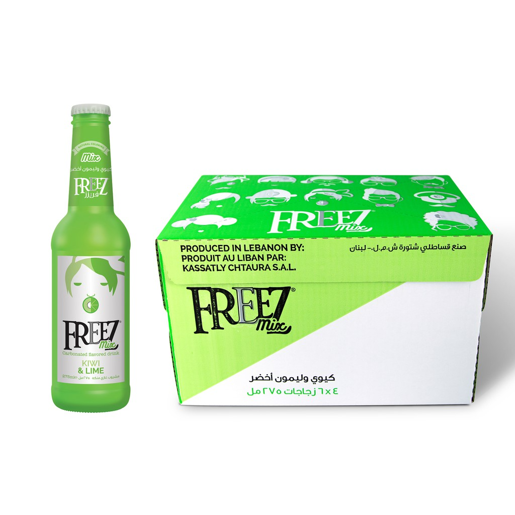 Freez Mix Kiwi & Lime Soda Drink 275ml x 24