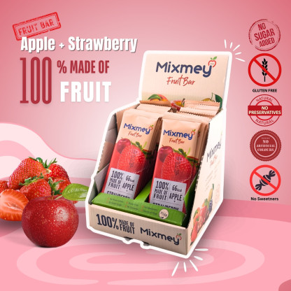MIXMEY Apple + Strawberry Fruit Bar 20 g x 24