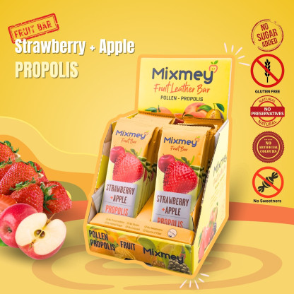 MIXMEY Strawberry + Propolis Fruit Bar 25 g x 24 x 12