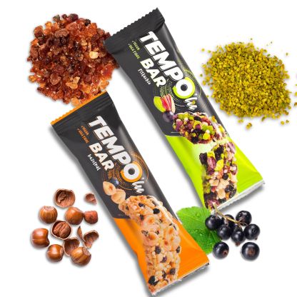 Tempo [ Hazelnuts - Pistachios ] Delight Bar 30g – No Sugar Added, Naturally Sweetened with Fruit
