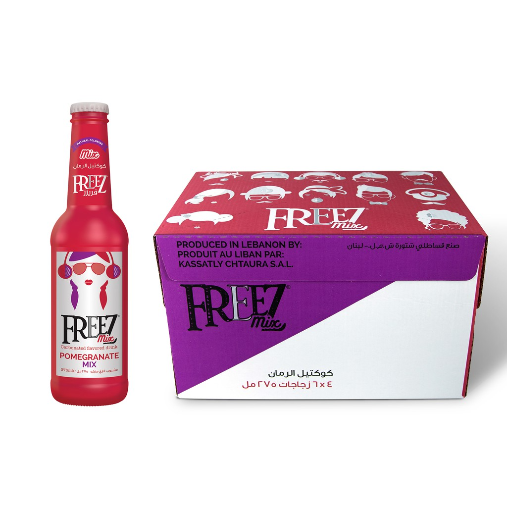 Freez Mix Pomegranate Soda Drink 275ml x 24