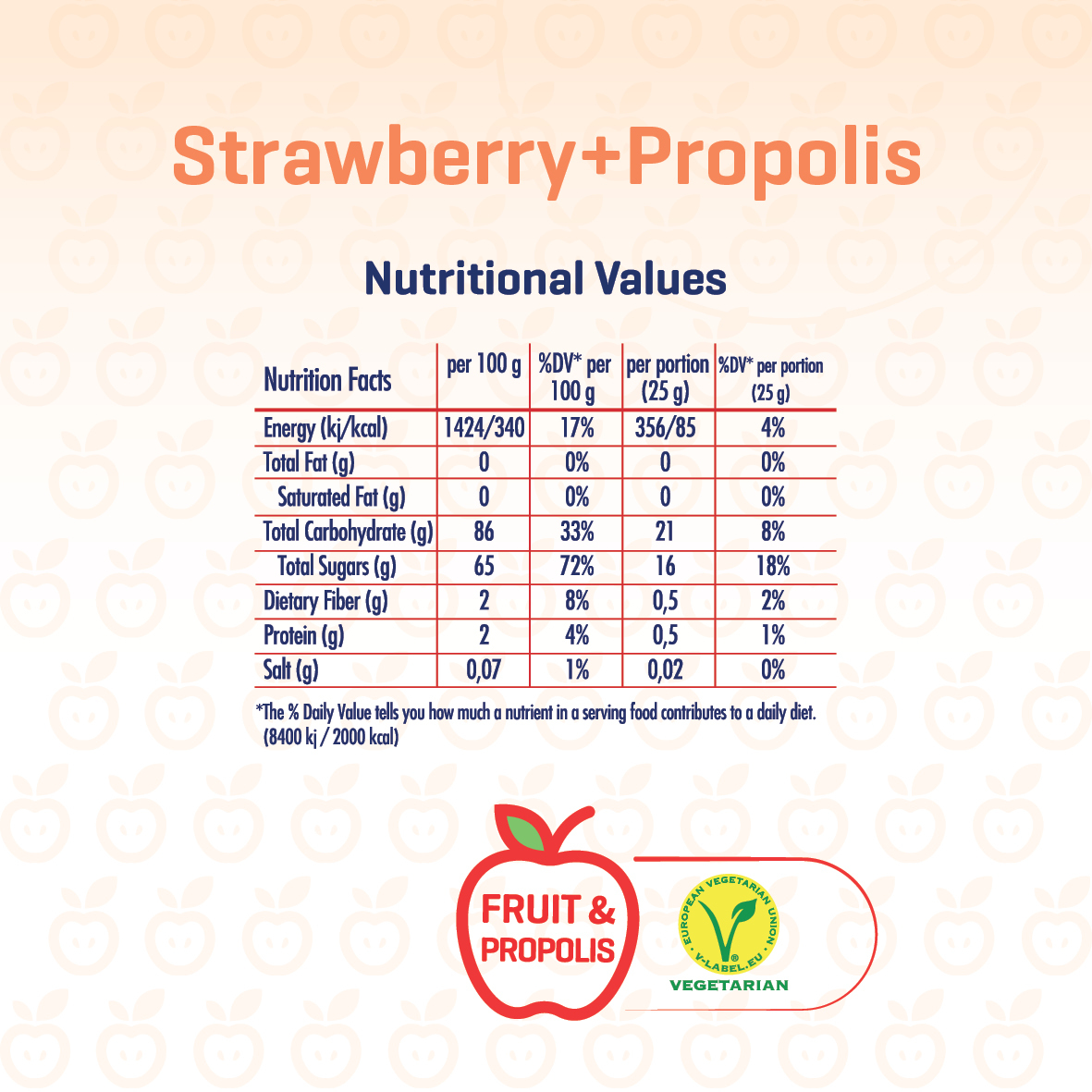 MIXMEY Strawberry + Propolis Fruit Bar 25 g x 24 x 12