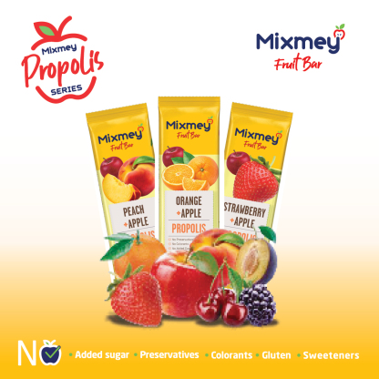 MIXMEY Strawberry + Propolis Fruit Bar 25 g x 24 x 12