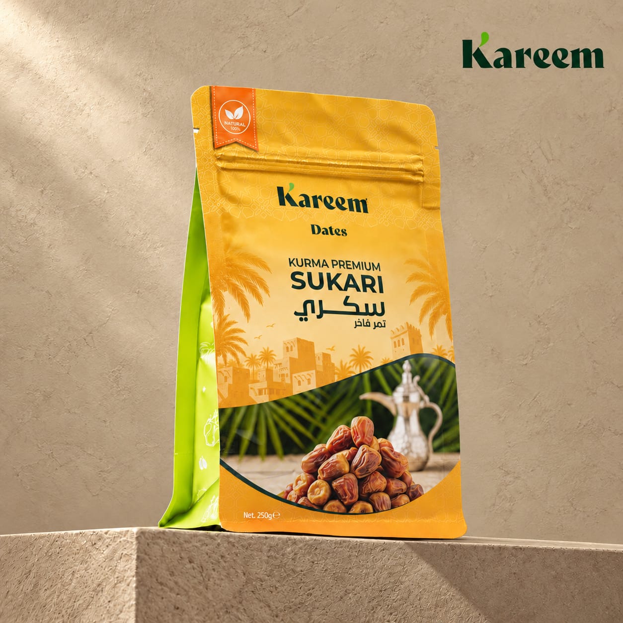 KAREEM KURMA SUKARI MOFATAL 250g - Exclusive Pouch