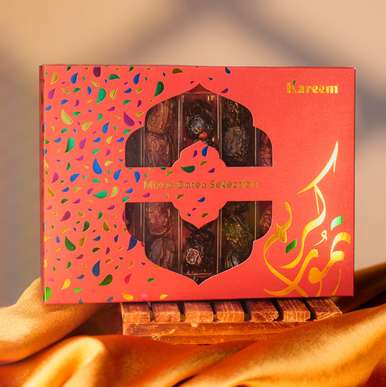 [ RAMADAN EXCLUSIVE ] KAREEM KURMA MIXED DATES SELECTION 450g - [ AJWA, MEDJOOL, MABROOM, SAFAWI ]