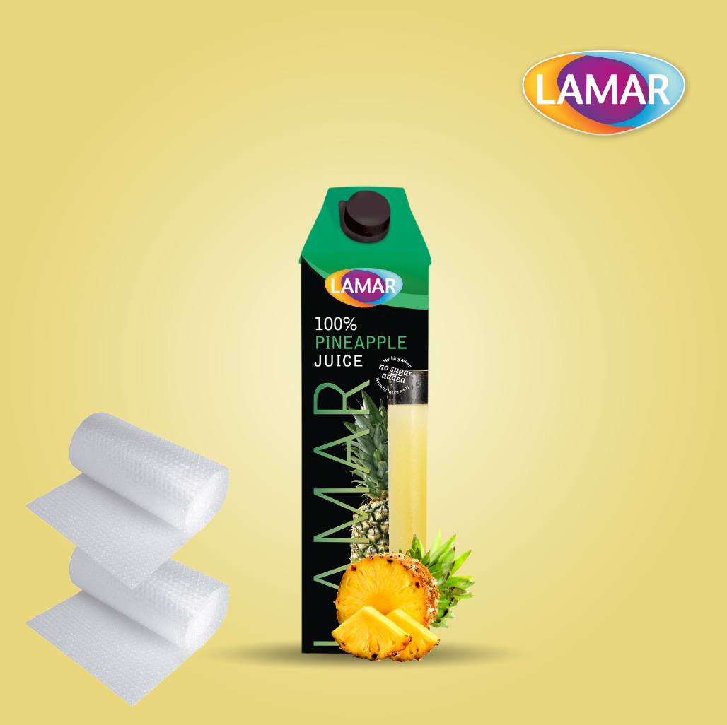 LAMAR [PINEAPPLE JUICE 1L] 100% NATURAL IMPORTED FROM EGYPT - NO ADDED SUGAR, NO PRESERVATIVES