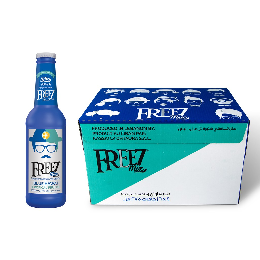 Freez Mix Blue Hawaii Soda Drink 275ml x 24