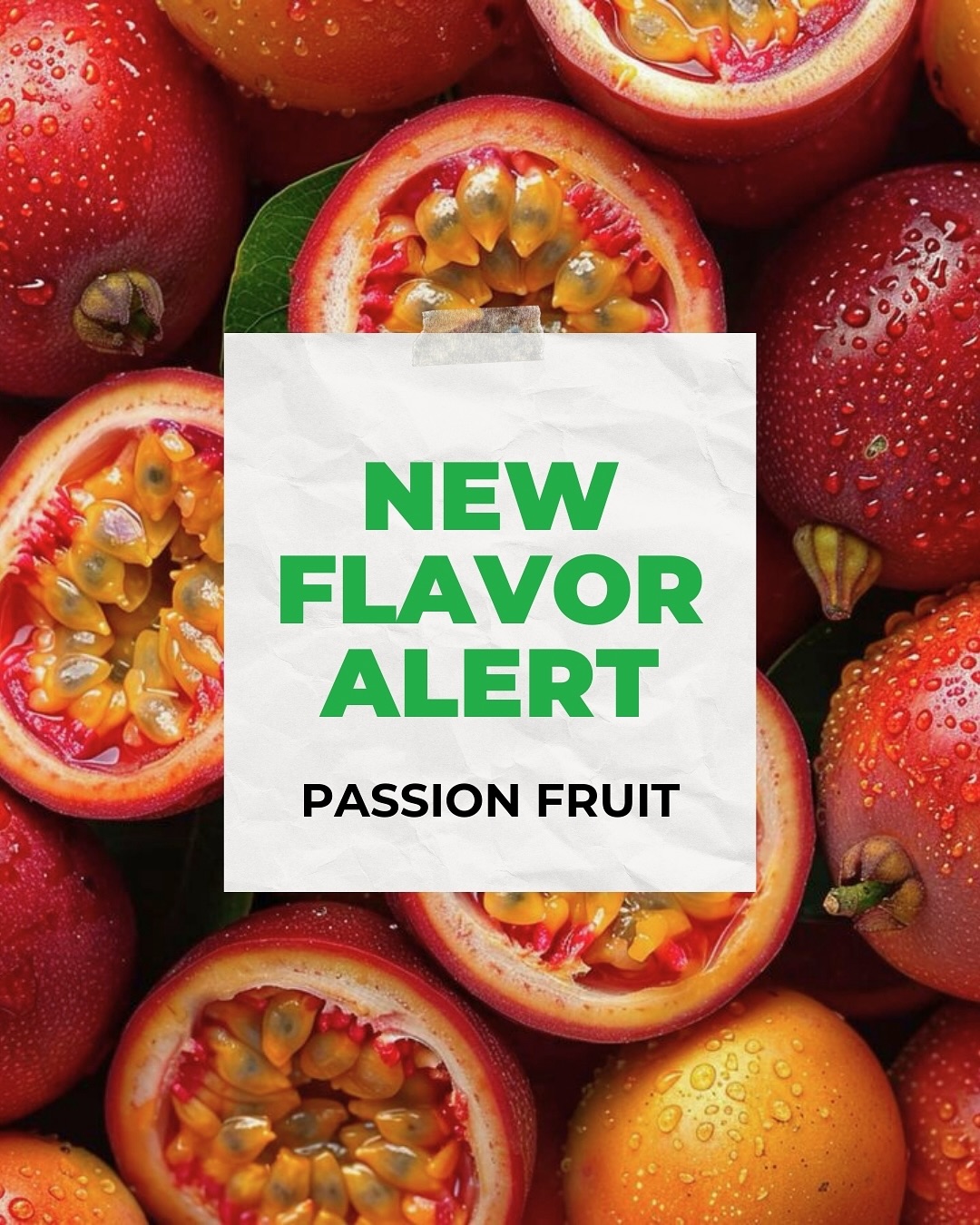 Green [ Passion Fruit ] 330ml –  Naturally Sweetened Soft Drink - No Sugar Added