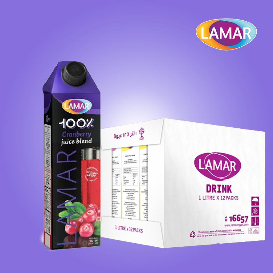 Lamar Cranberry Juice Blend 1 Lt X 12