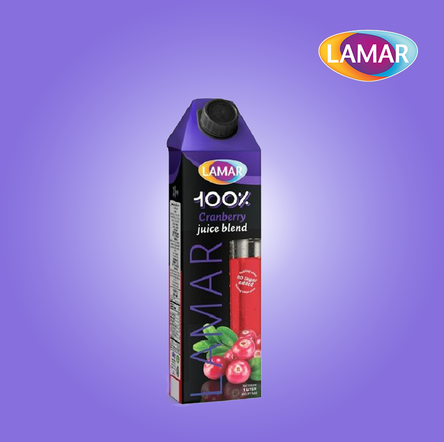 Lamar Cranberry Juice Blend 1 Lt X 12
