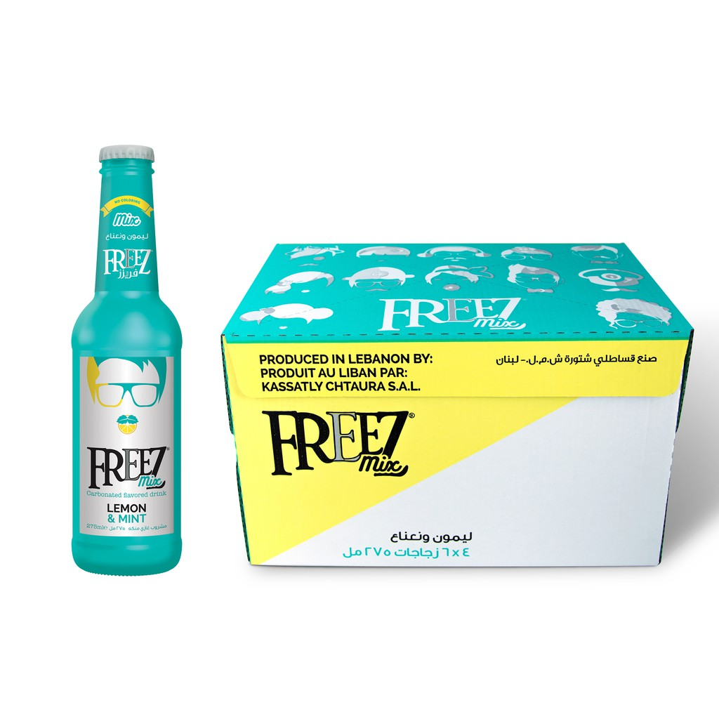 Freez Mix Lemon & Mint Soda Drink 275ml x 24