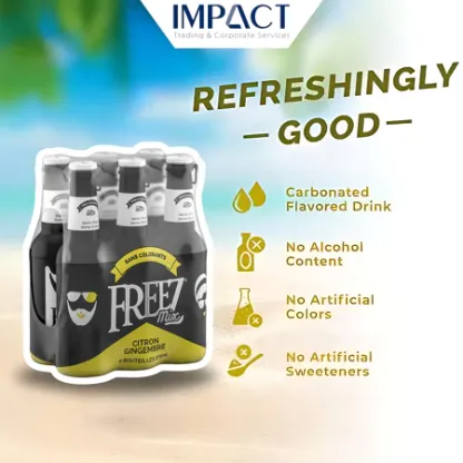 Freez Mix Soda 275ml Carbonated Flavoured Drink [Assorted] - Refreshing Non-Alcoholic Soda