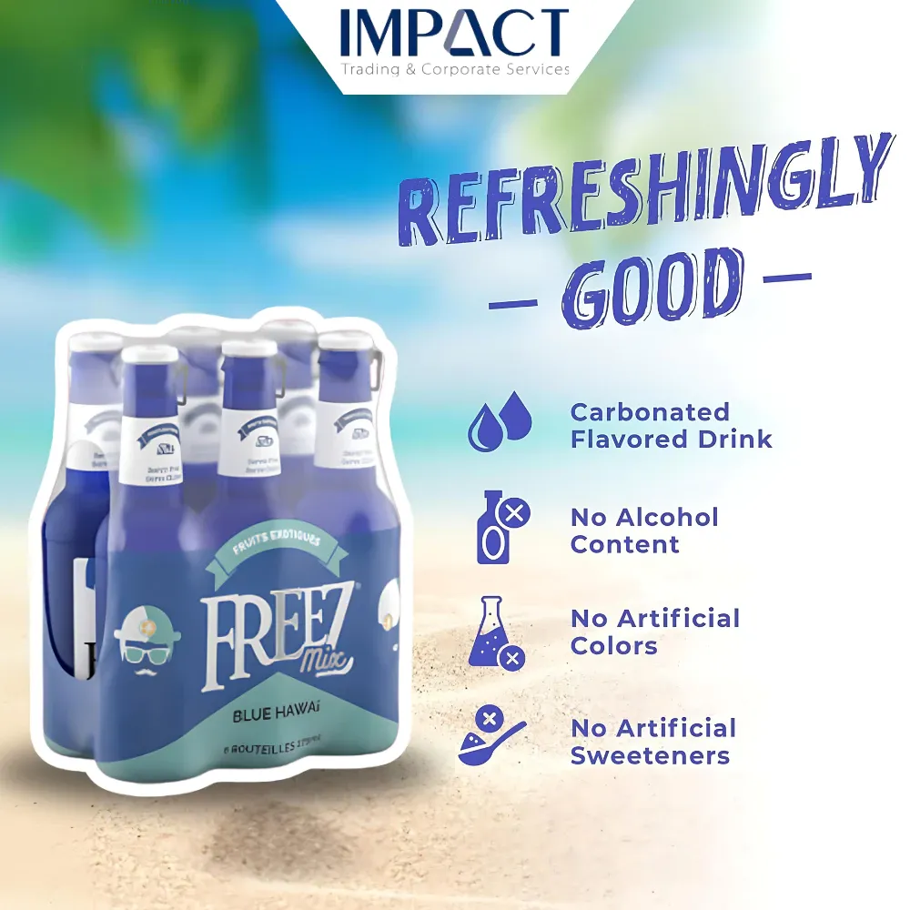Freez Mix Soda 275ml Carbonated Flavoured Drink [Assorted] - Refreshing Non-Alcoholic Soda