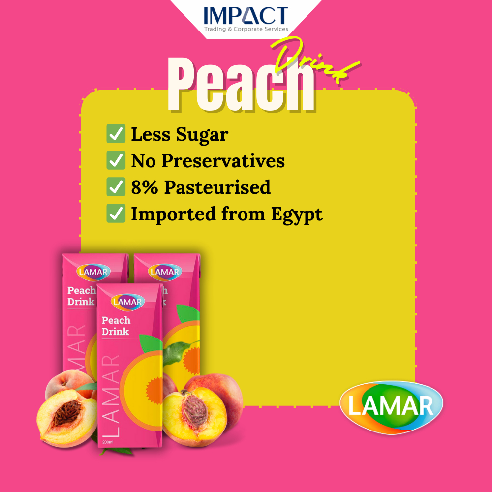 LAMAR Juice 100% Natural & Premium Drink [ 200ml X 3 pcs ] No Preservatives imported from Egypt