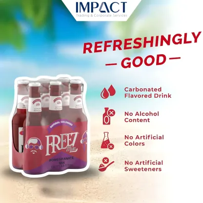 Freez Mix Soda 275ml Carbonated Flavoured Drink [Assorted] - Refreshing Non-Alcoholic Soda