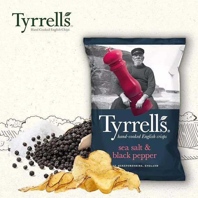 Tyrrell's Brand Potato Chips 150g || hand-cooked English crisps