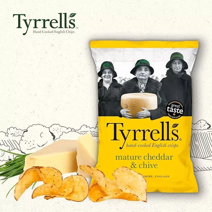 Tyrrell's Brand Potato Chips 150g || hand-cooked English crisps