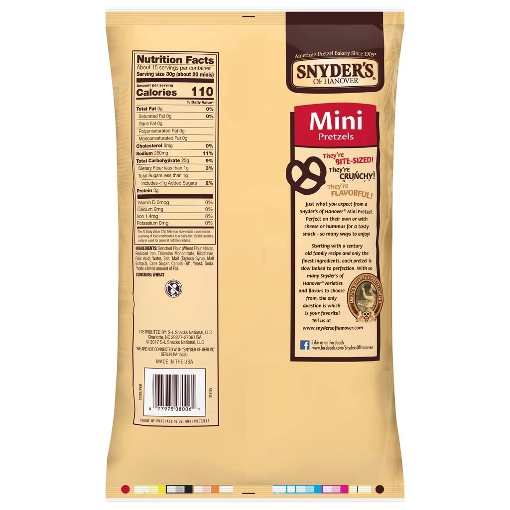 Snyder's Mini Pretzels 225g