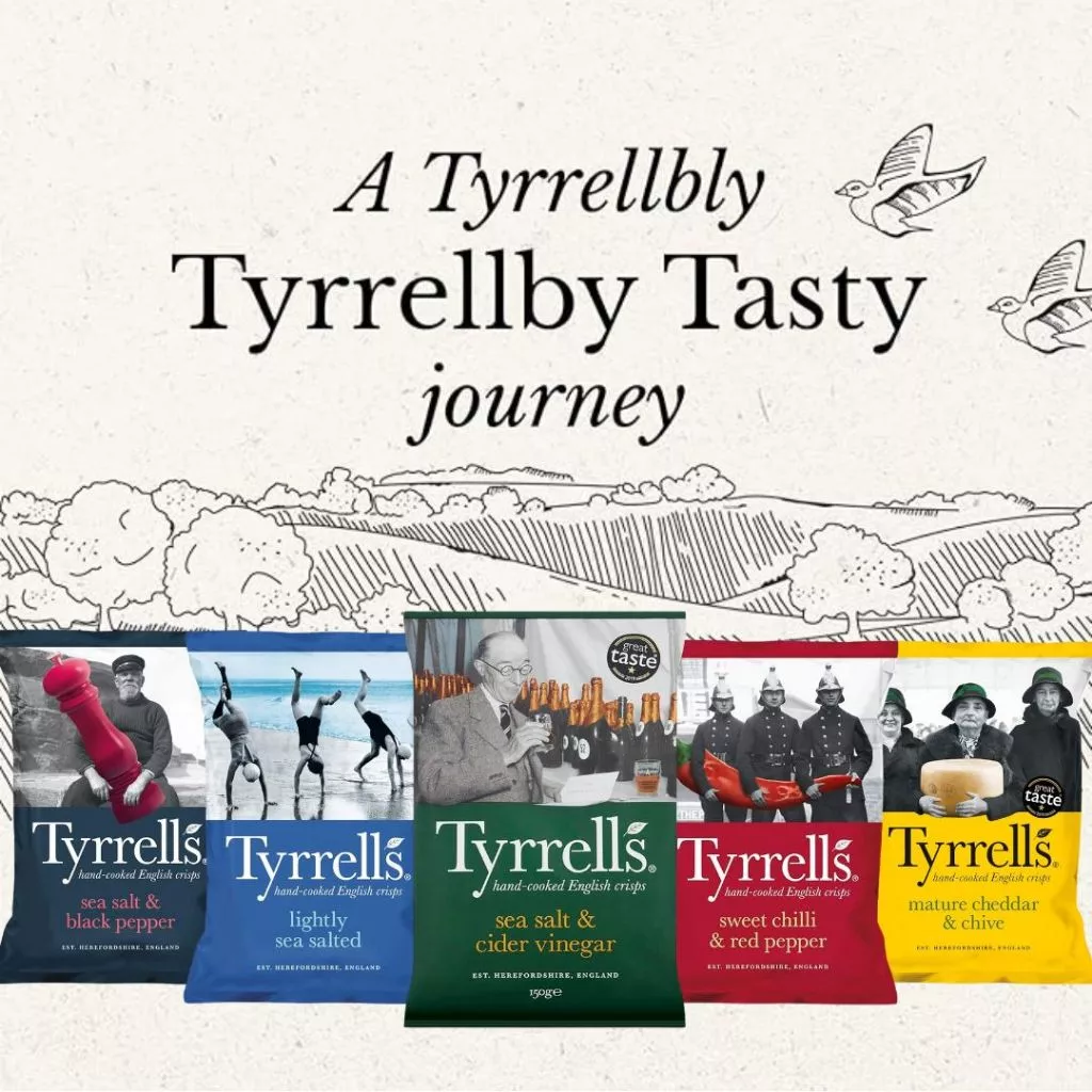 Tyrrell's Brand Potato Chips 150g || hand-cooked English crisps