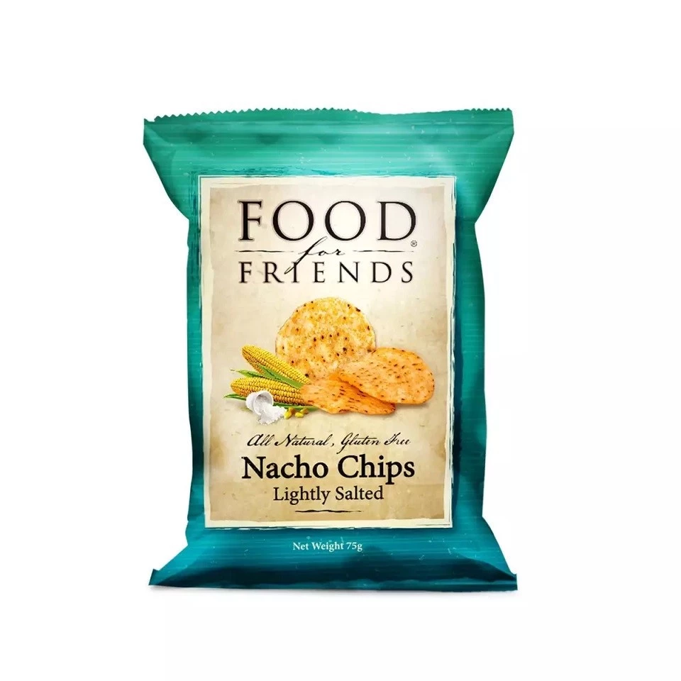 Food For Friends Nacho Chips Lightly Salted (75g) || HALAL