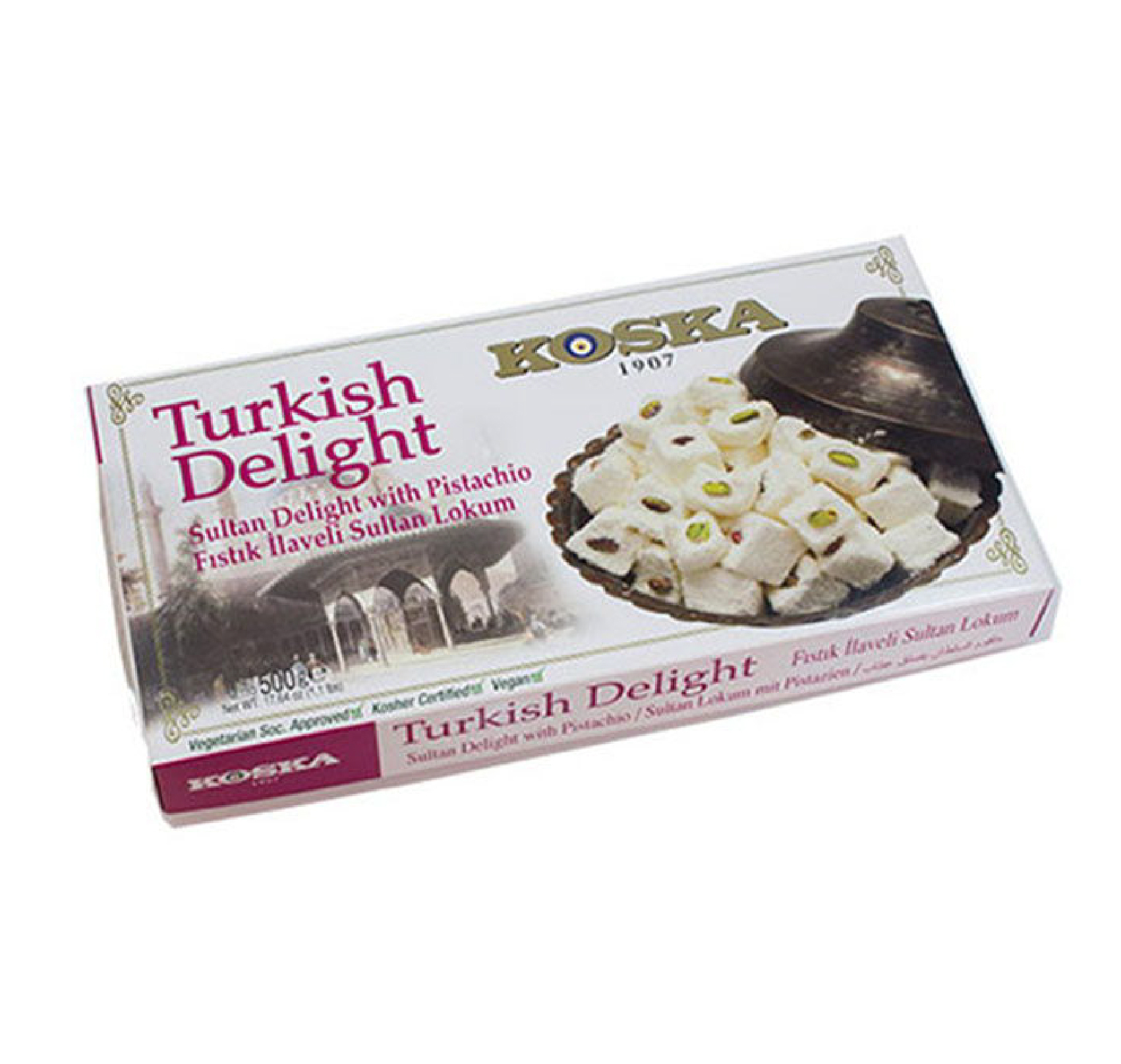 KOSKA Sultan Turkish Delight With Pistachio 500g x 12