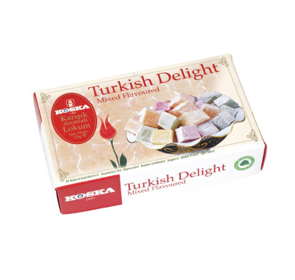 KOSKA Mixed Flavoured Turkish Delight 125g x 24