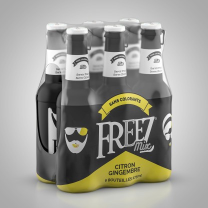 Freez Mix Lemon Ginger Soda Drink 275ml x 24