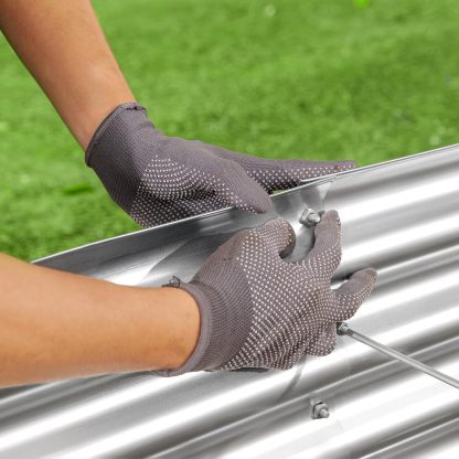 NS JULIET 6×3×1 ft Galvanized Vegetable  Raised Garden Bed Kit