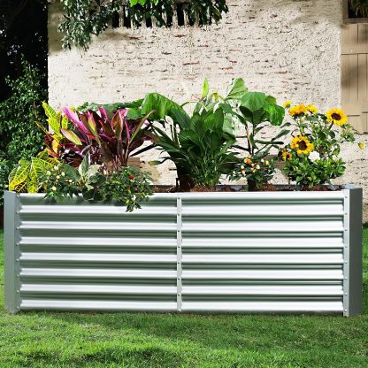 NS JULIET 6×3×2 ft Galvanized Vegetable  Raised Garden Bed Kit