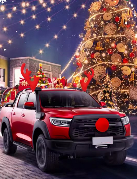 車のクリスマス飾り
