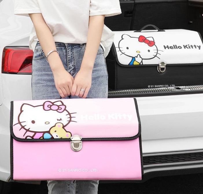 アニメ猫の自動車ロッカー