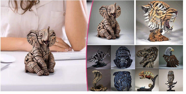 動物の彫刻