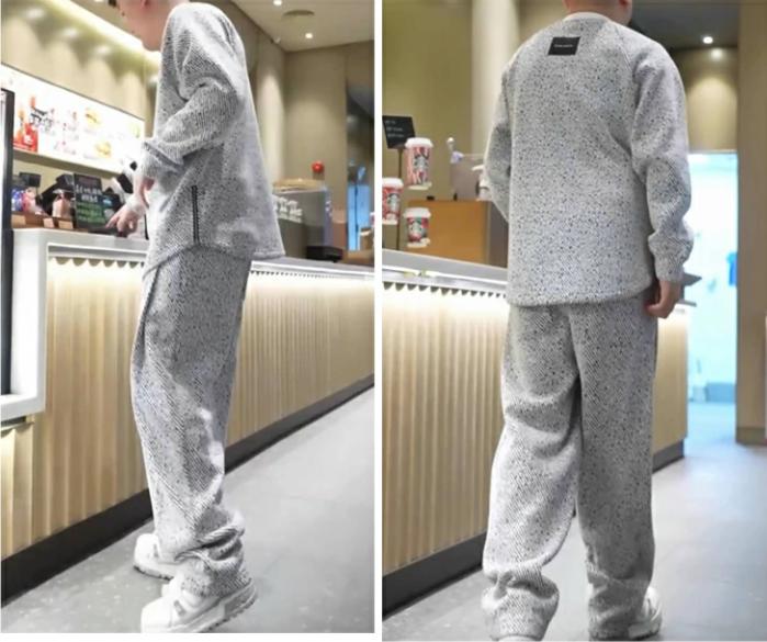 に服を着せる