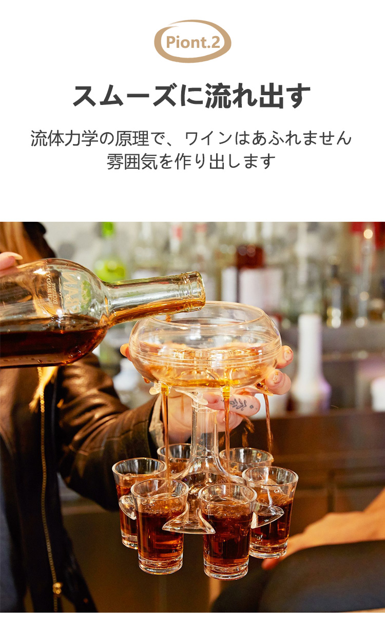 クリアワインディスペンサー