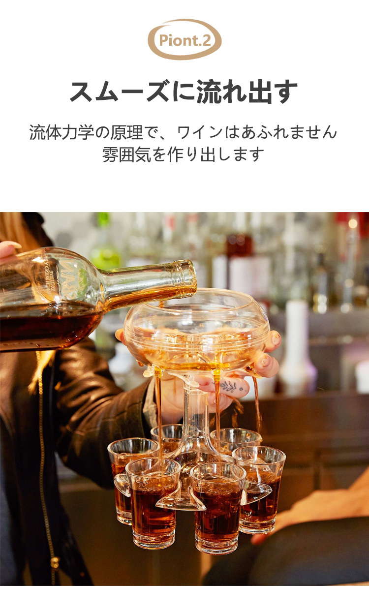 クリアワインディスペンサー