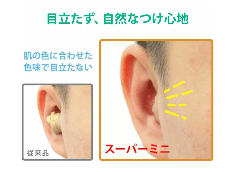 見えない補聴器