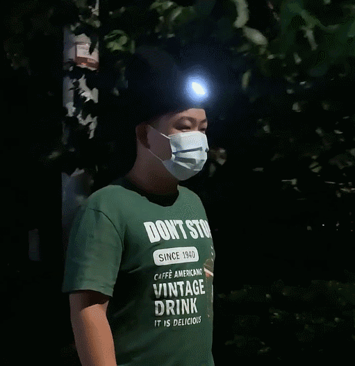 LEDライトニット帽