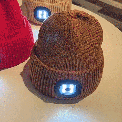 LEDライトニット帽