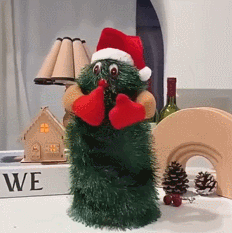 踊るクリスマスツリーのおもちゃ
