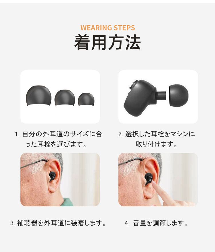 見えない補聴器