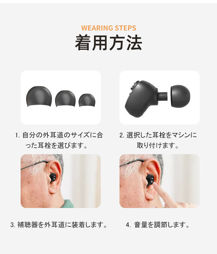 見えない補聴器