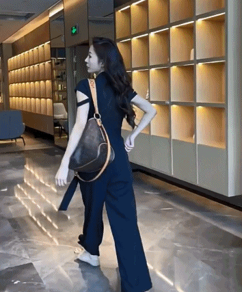 Vネックドレスパンツ