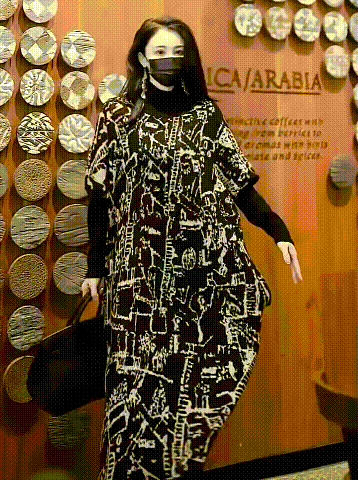 ジャガードニットワンピース