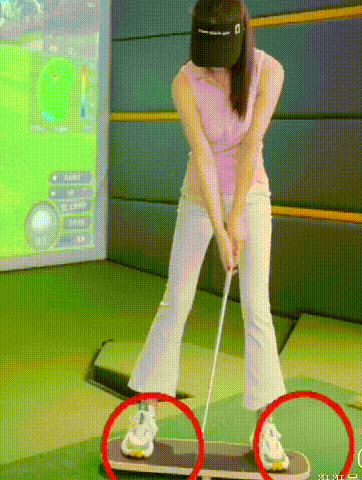 ゴルフ体重移動プレート