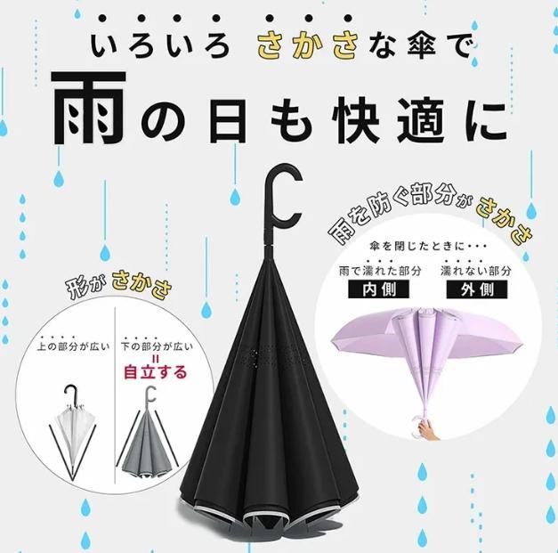 傘をさす