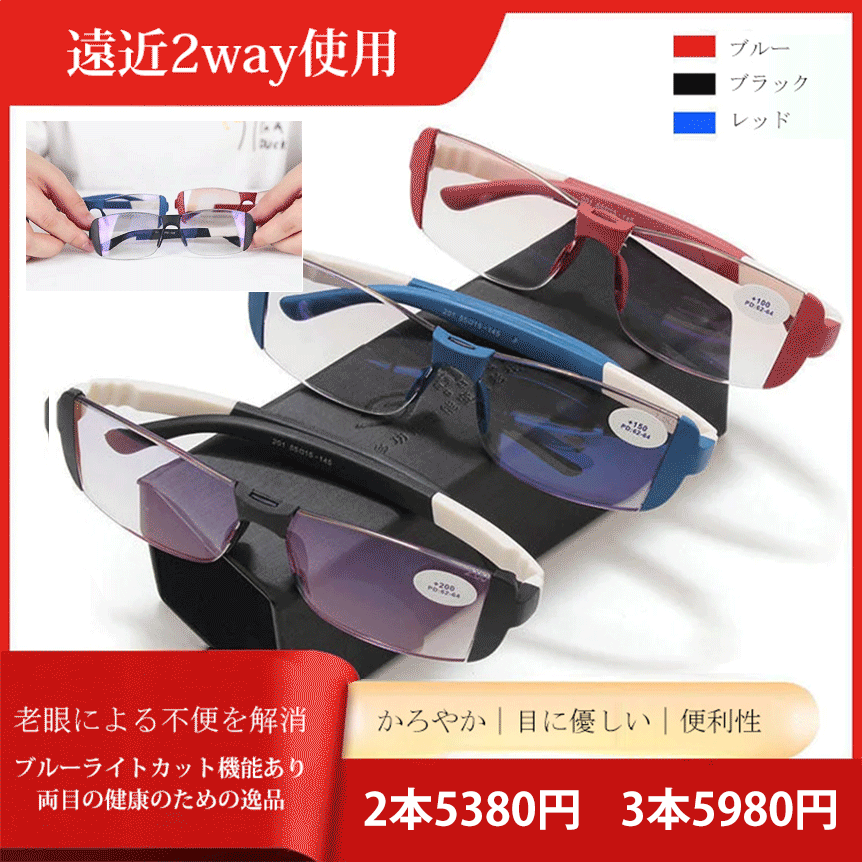 遠近両用老眼鏡