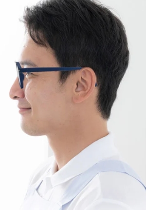 マグネット花柄メガネ