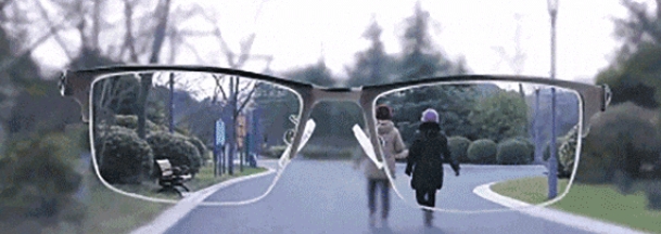 ブルーライト防止折りたたみ老眼メガネ